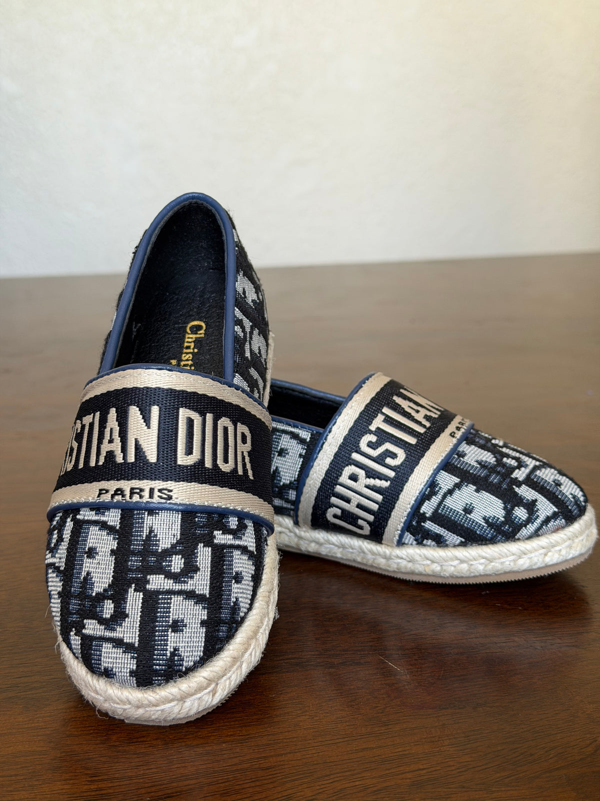 Christian Dior Printed Embroidered Espadrilles