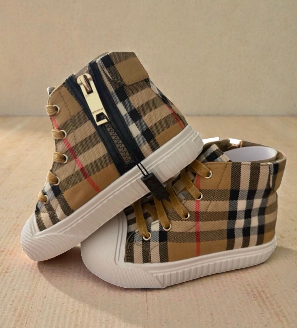 Burberry Kids Belford High Top Check