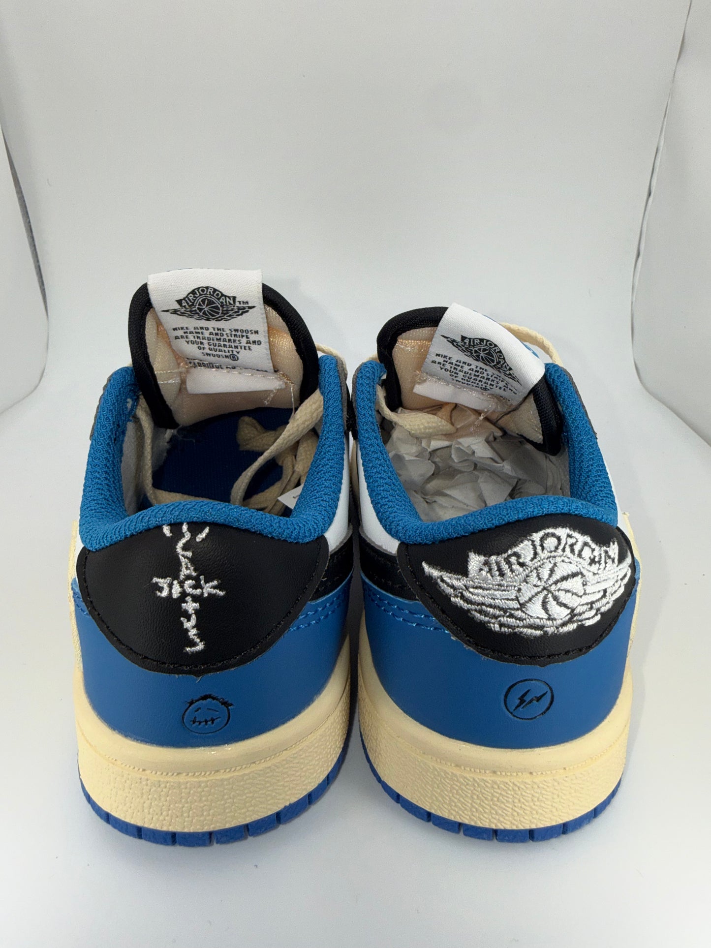 Travis Scott Air Jordan 1 Low Fragment White Blue