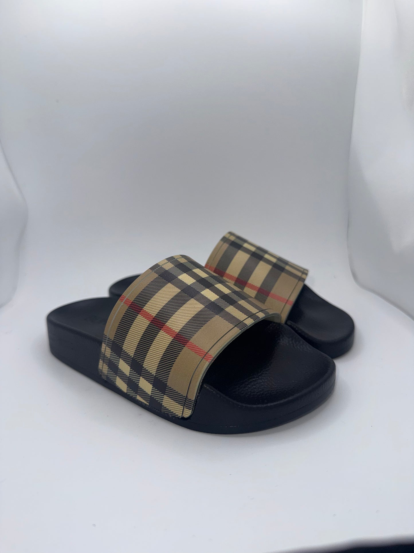 Burberry Kids Furley Vintage Check Slide Sandals