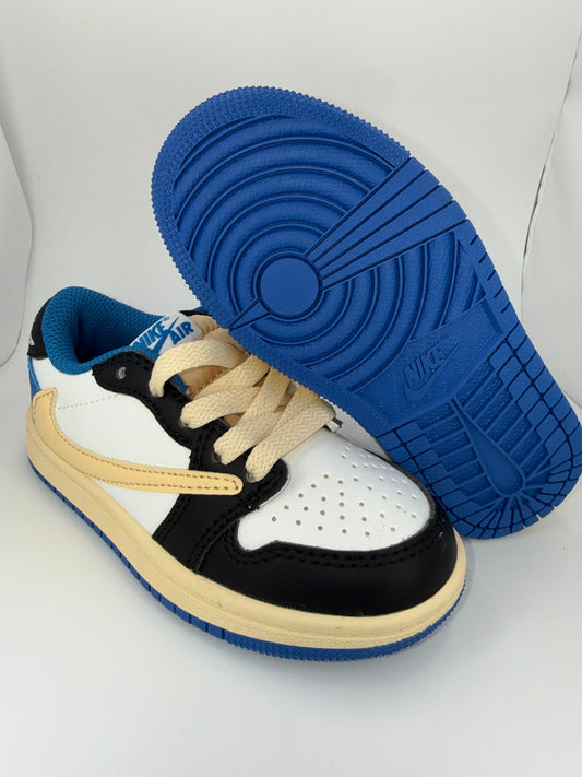 Travis Scott Air Jordan 1 Low Fragment White Blue