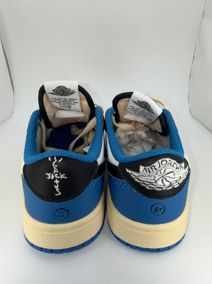 Travis Scott Air Jordan 1 Low Fragment White Blue