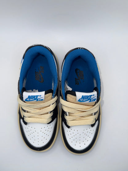 Travis Scott Air Jordan 1 Low Fragment White Blue