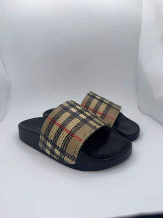 Burberry Kids Furley Vintage Check Slide Sandals