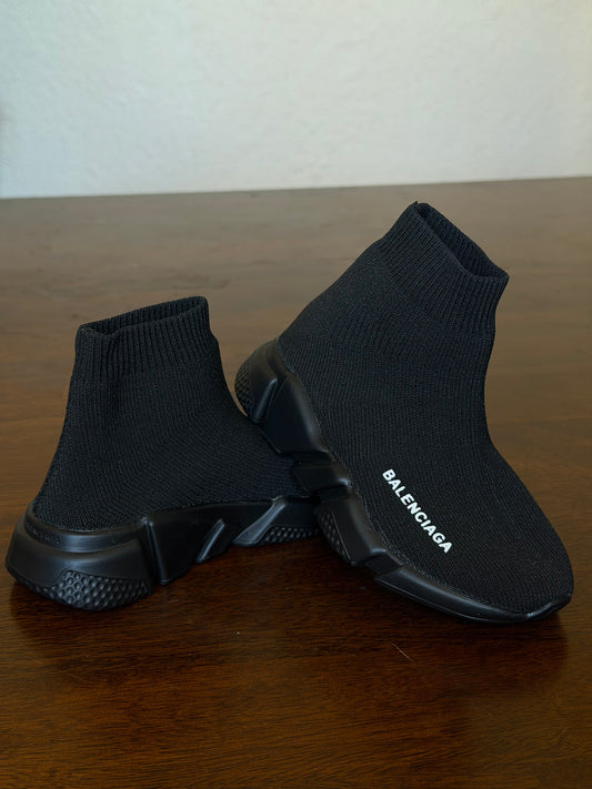 Balenciaga Kids Black Baskets Speed 2.0